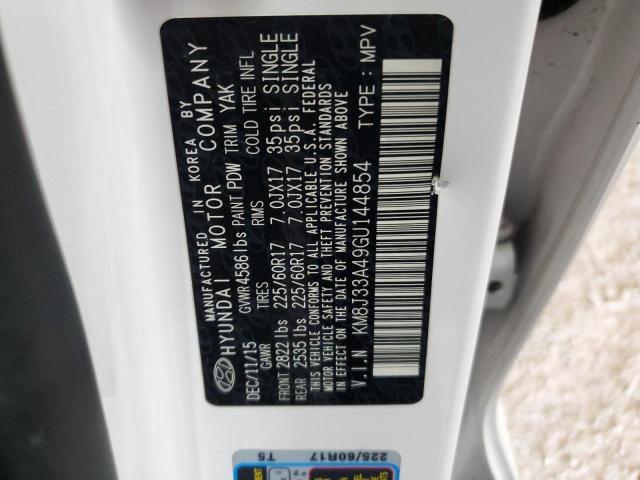 2016 HYUNDAI TUCSON LIM - KM8J33A49GU144854
