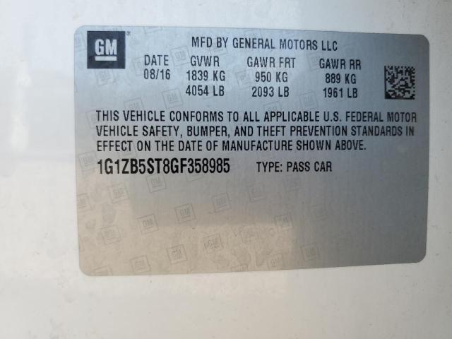 2016 CHEVROLET MALIBU LS - 1G1ZB5ST8GF358985