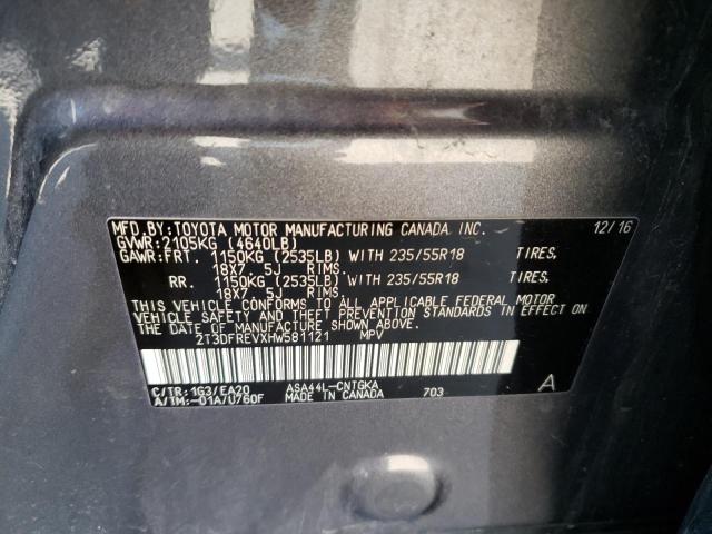 2017 TOYOTA RAV4 LIMIT - 2T3DFREVXHW581121