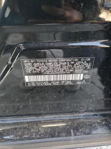 2008 Lexus Es 350 VIN: JTHBJ46GX82209746 Lot: 62096114