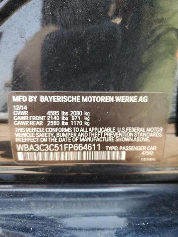 VIN WBA3C3C51FP664611 2015 BMW 3 Series, 320 I Xdrive no.12