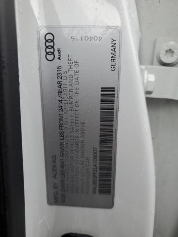2020 AUDI A3 S-LINE - WAUBEGFF2LA106007