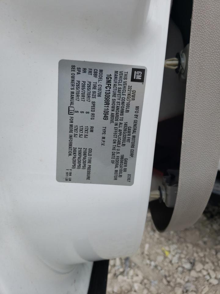 1GNFC13098R110949 2008 Chevrolet Tahoe C1500