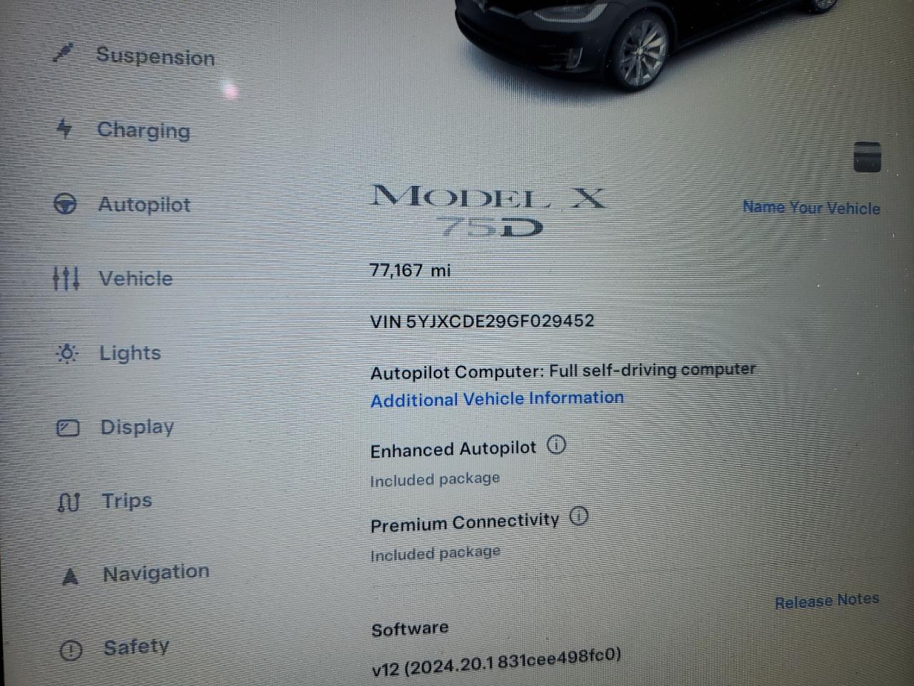 5YJXCDE29GF029452 2016 Tesla Model X