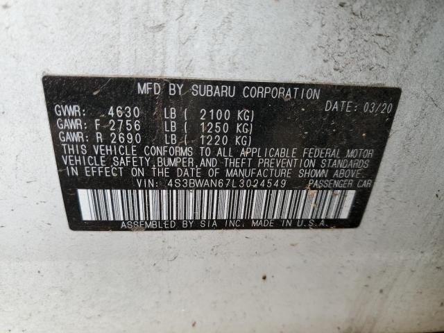 2020 SUBARU LEGACY LIM - 4S3BWAN67L3024549