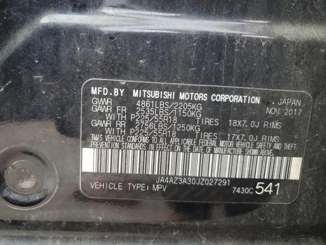 2018 MITSUBISHI OUTLANDER - JA4AZ3A30JZ027291