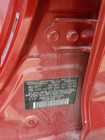 2018 HYUNDAI ELANTRA SE - KMHD74LF4JU606945