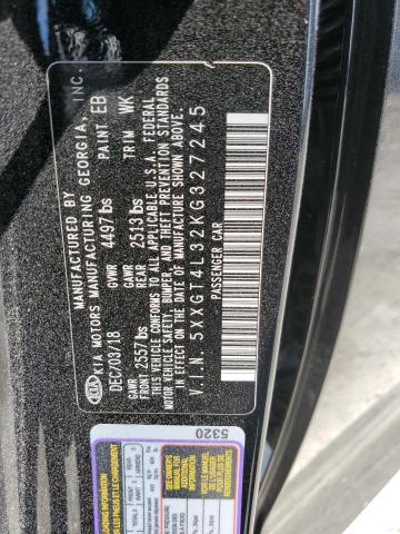 2019 Kia Optima Lx VIN: 5XXGT4L32KG327245 Lot: 61960184