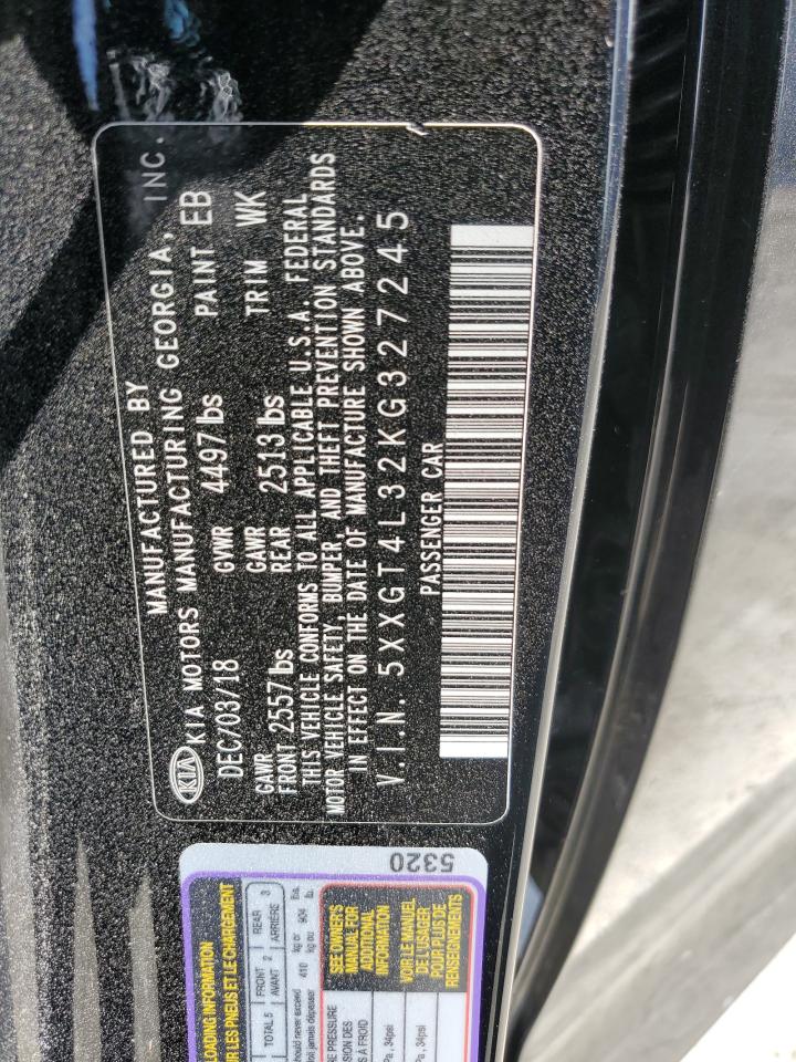 5XXGT4L32KG327245 2019 Kia Optima Lx