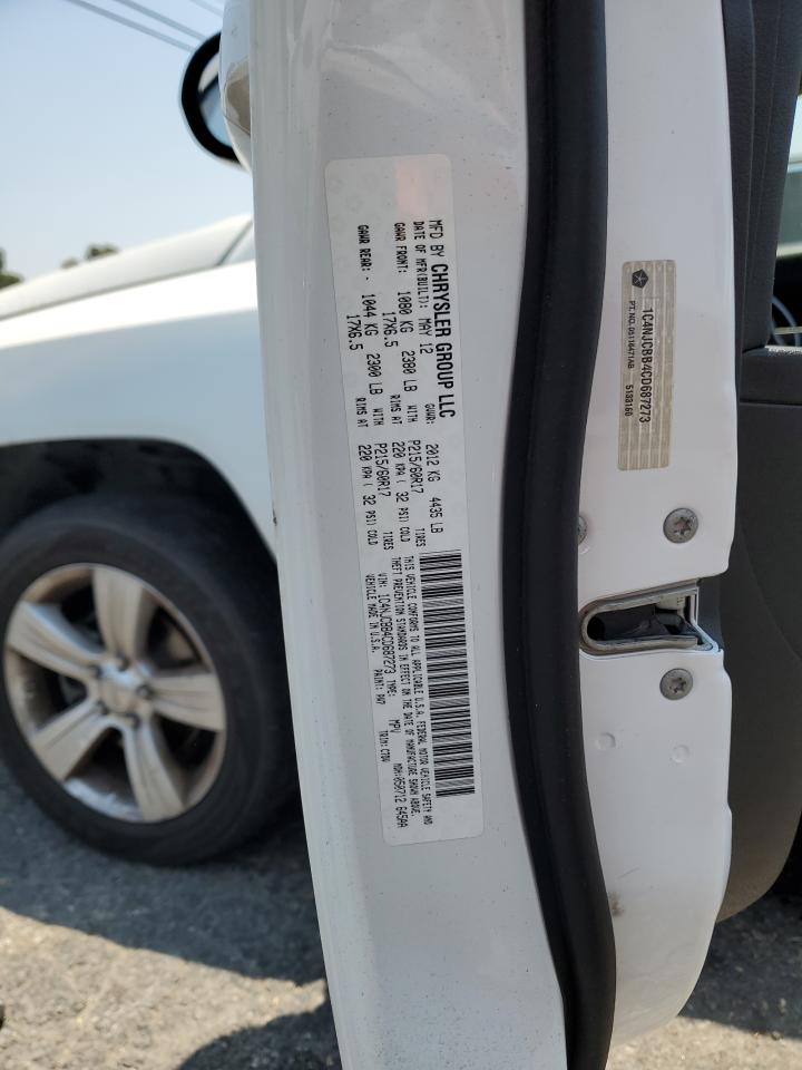 1C4NJCBB4CD687273 2012 Jeep Compass Sport