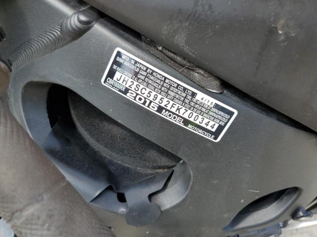 2015 HONDA CBR1000 RR JH2SC5952FK700344