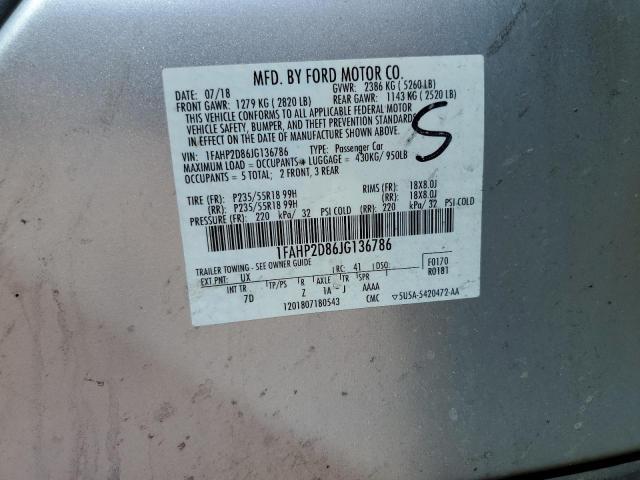 2018 FORD TAURUS SE - 1FAHP2D86JG136786