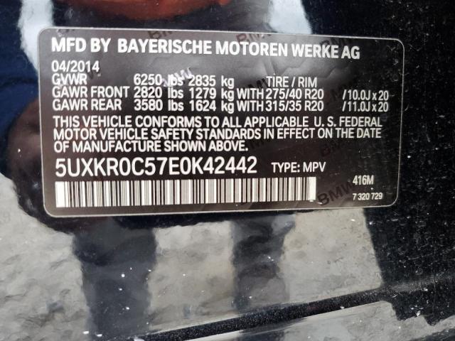 VIN 5UXKR0C57E0K42442 2014 BMW X5, Xdrive35I no.13