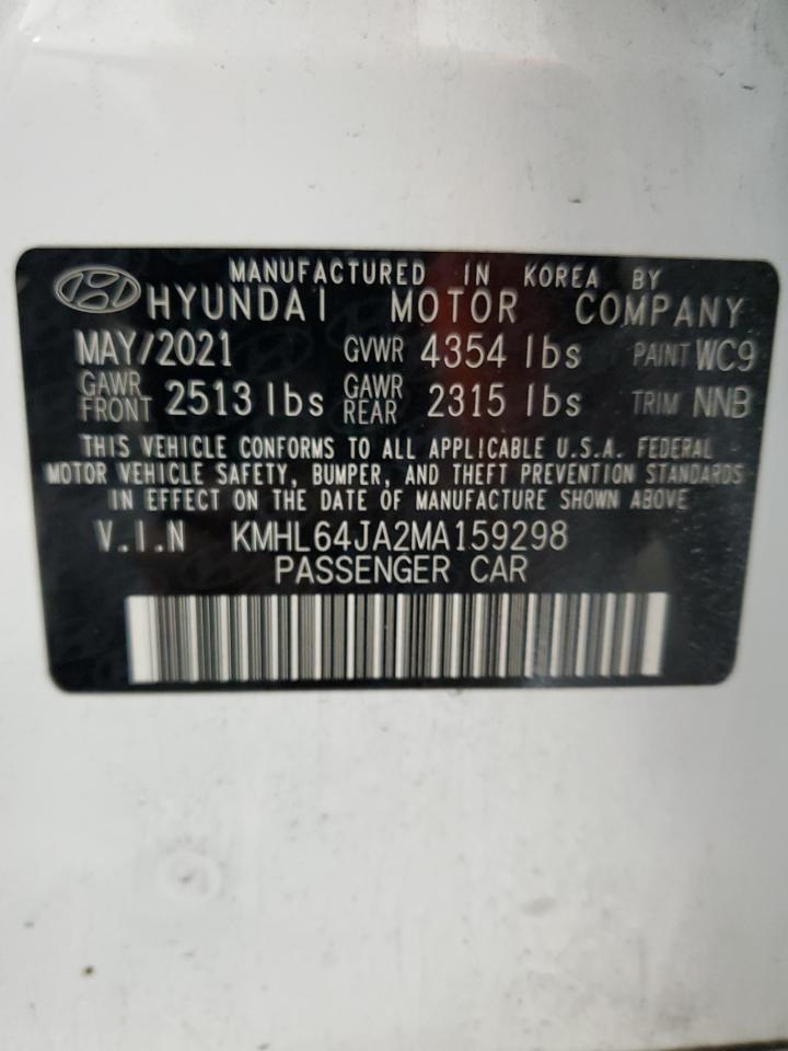 KMHL64JA2MA159298 2021 Hyundai Sonata Sel