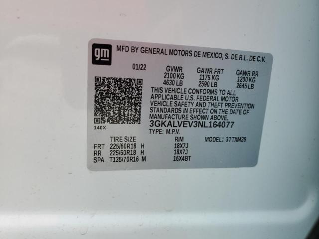 2022 GMC Terrain Slt VIN: 3GKALVEV3NL164077 Lot: 62809184