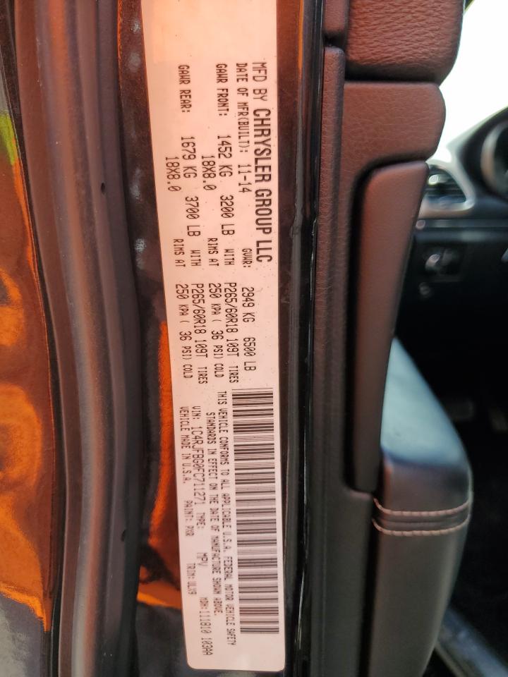 1C4RJFBG0FC711271 2015 Jeep Grand Cherokee Limited