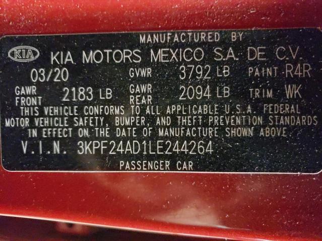 2020 KIA FORTE FE - 3KPF24AD1LE244264