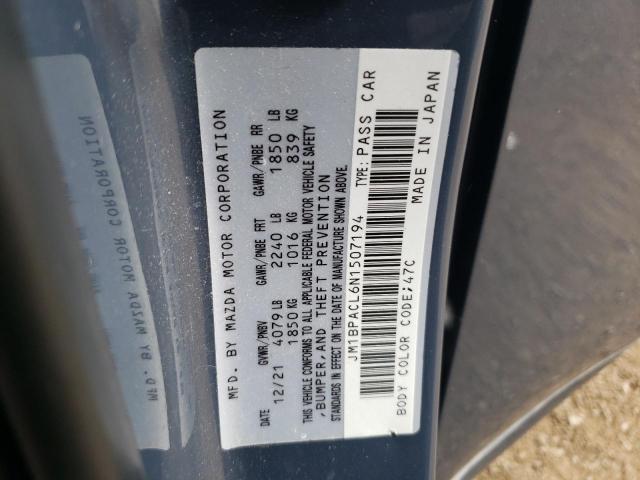 2022 Mazda 3 Preferred VIN: JM1BPACL6N1507194 Lot: 62106874