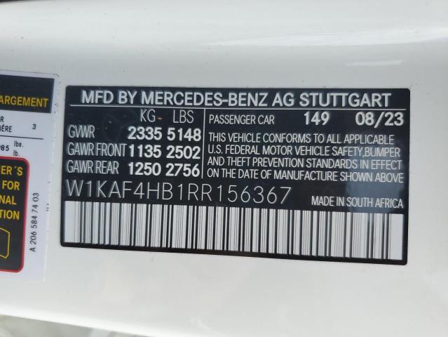 VIN W1KAF4HB1RR156367 2024 Mercedes-Benz C-Class, 3... no.13