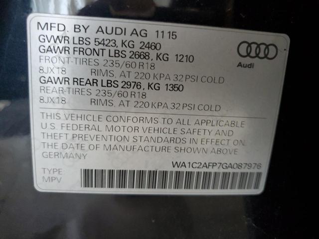 VIN WA1C2AFP7GA087976 2016 Audi Q5, Premium no.14