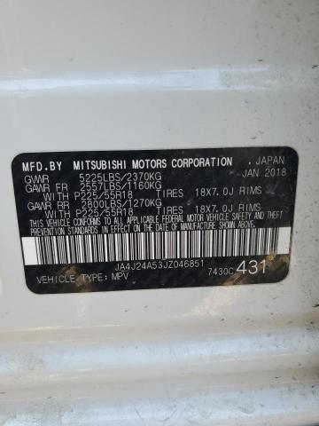 2018 MITSUBISHI OUTLANDER - JA4J24A53JZ046851