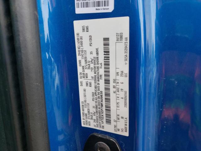 2021 FORD F150 SUPER - 1FTEX1EP7MFA09830