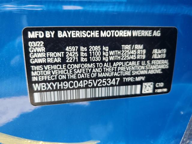 VIN WBXYH9C04P5V25347 2023 BMW X2, Sdrive28I no.13