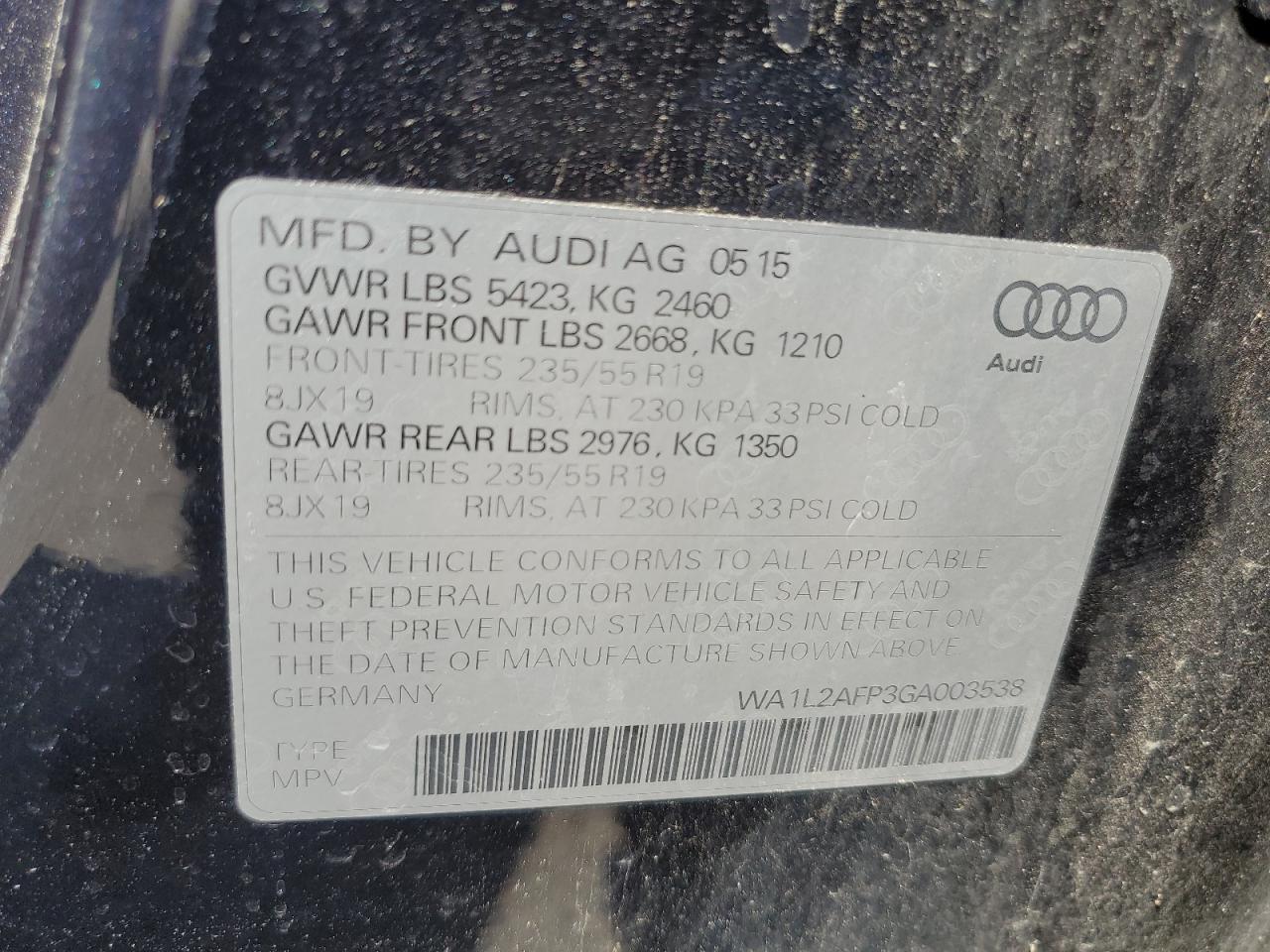 WA1L2AFP3GA003538 2016 Audi Q5 Premium Plus