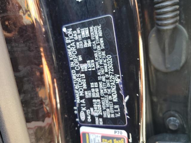 2015 Kia Soul VIN: KNDJN2A22F7230320 Lot: 62860514