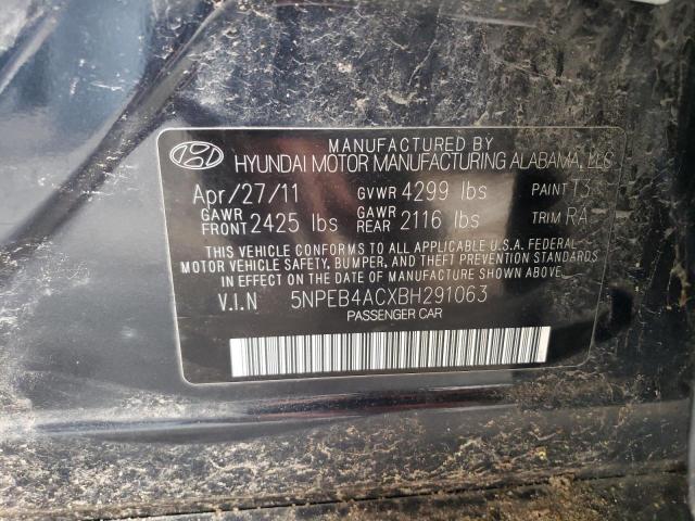 2011 Hyundai Sonata Gls VIN: 5NPEB4ACXBH291063 Lot: 62347054