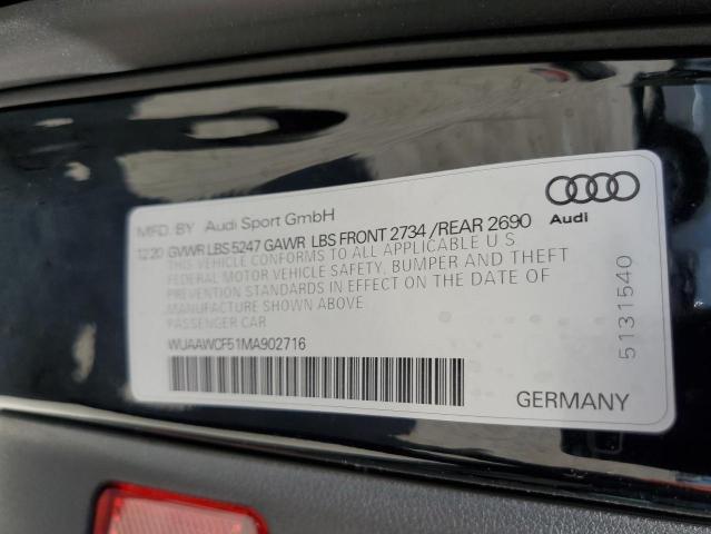 2021 AUDI RS5 WUAAWCF51MA902716