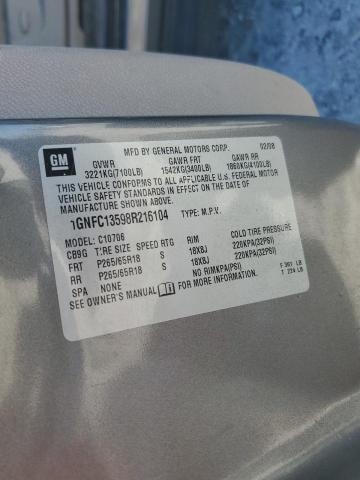 2008 Chevrolet Tahoe C1500 Hybrid VIN: 1GNFC13598R216104 Lot: 62591734