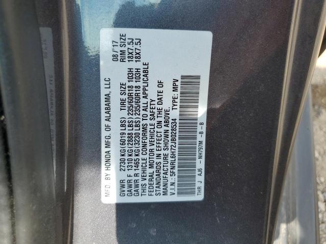 2018 HONDA ODYSSEY EX - 5FNRL6H72JB028534