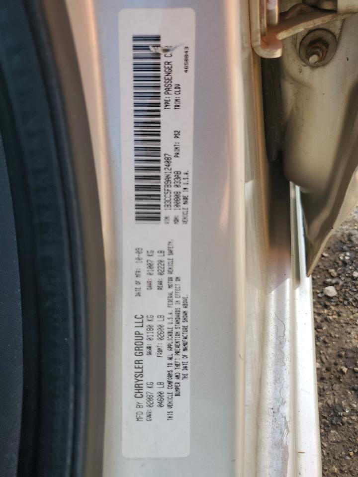 1B3CC5FB9AN124087 2010 Dodge Avenger R/T