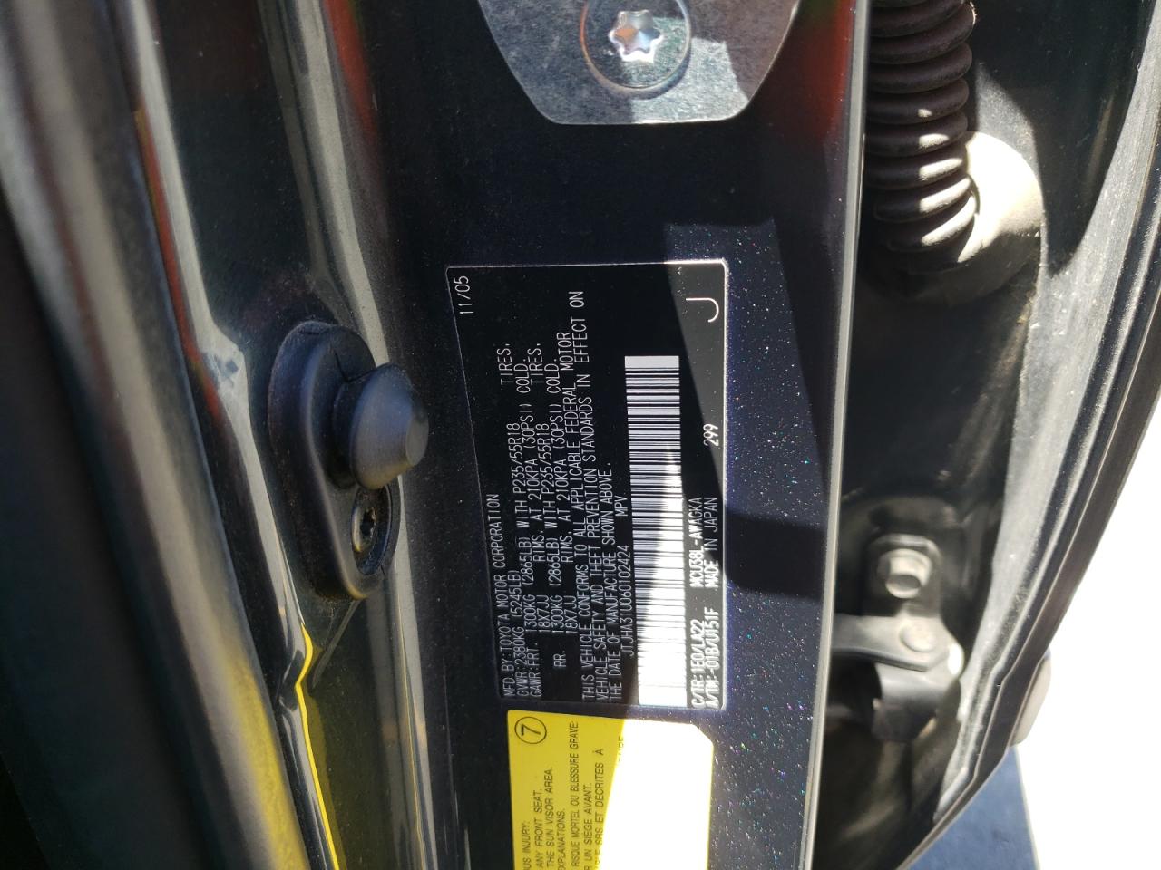 JTJHA31U060102424 2006 Lexus Rx 330