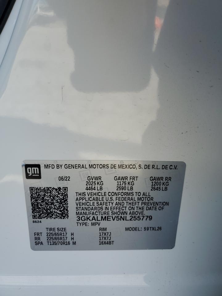 3GKALMEV5NL255779 2022 GMC Terrain Sle