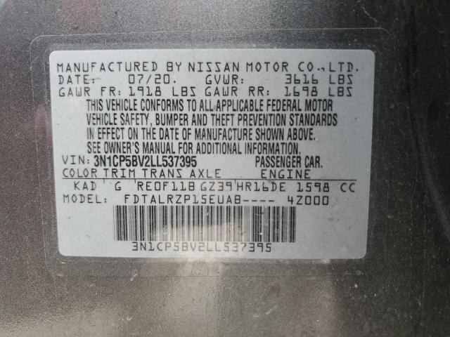 2020 NISSAN KICKS S - 3N1CP5BV2LL537395