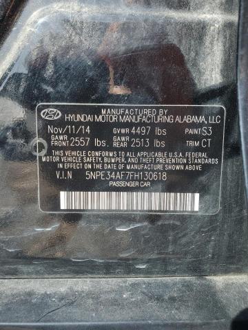 2015 Hyundai Sonata Sport VIN: 5NPE34AF7FH130618 Lot: 61105144