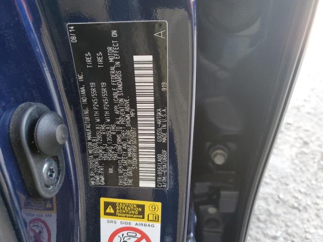 2015 Toyota Highlander Limited VIN: 5TDDKRFH5FS076977 Lot: 61522164