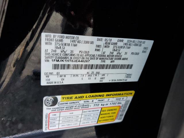 2018 FORD EXPED XLT - 1FMJK1HT0JEA46267