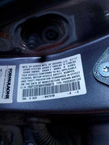 19XFC2E50HE066875 2017 Honda Civic Lx