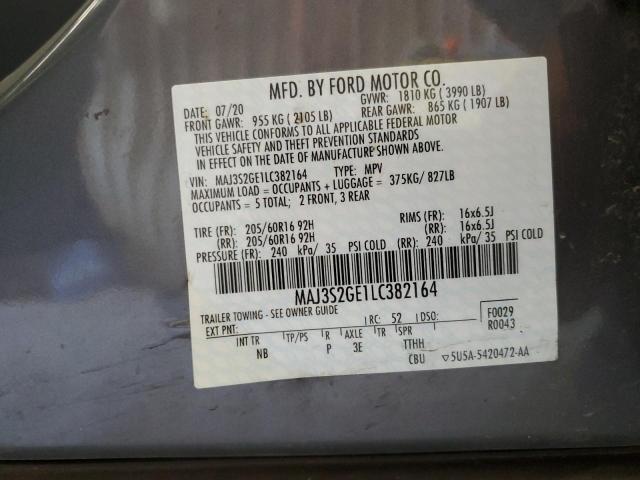 2020 FORD ECOSPORT S - MAJ3S2GE1LC382164