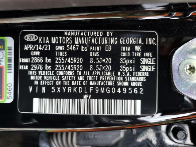 5XYRKDLF9MG049562 Kia Sorento SX 13