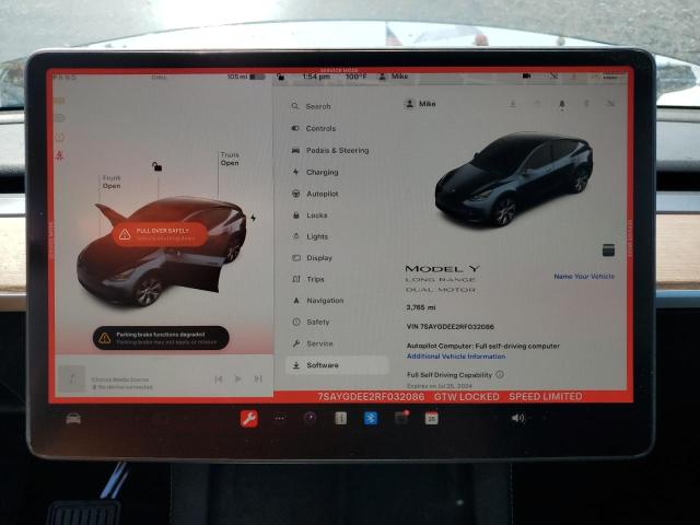 VIN 7SAYGDEE2RF032086 2024 Tesla MODEL Y no.9