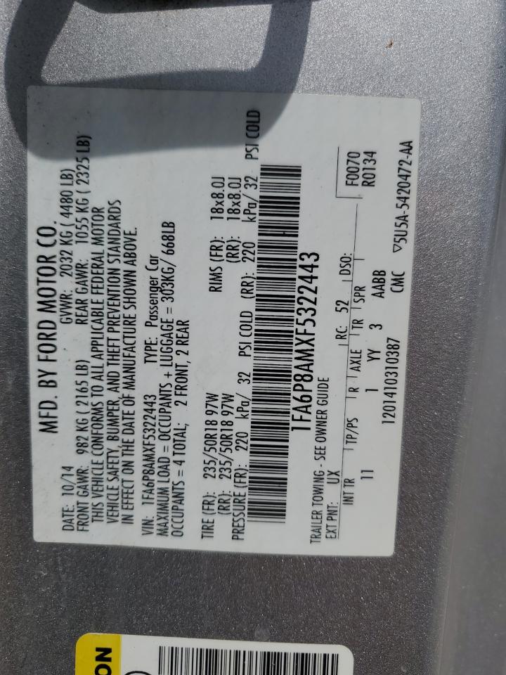 1FA6P8AMXF5322443 2015 Ford Mustang