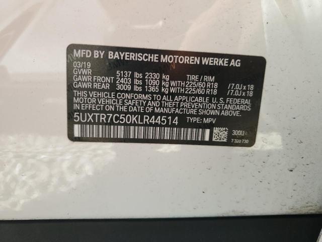 VIN 5UXTR7C50KLR44514 2019 BMW X3, Sdrive30I no.13