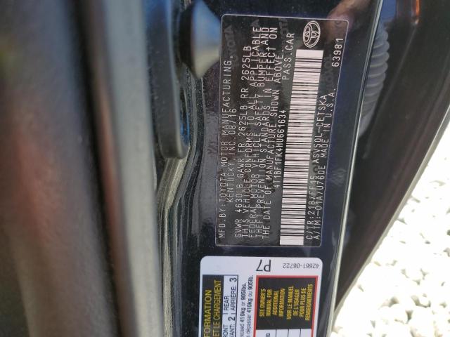 4T1BF1FK4HU661634 2017 TOYOTA CAMRY - Image 12