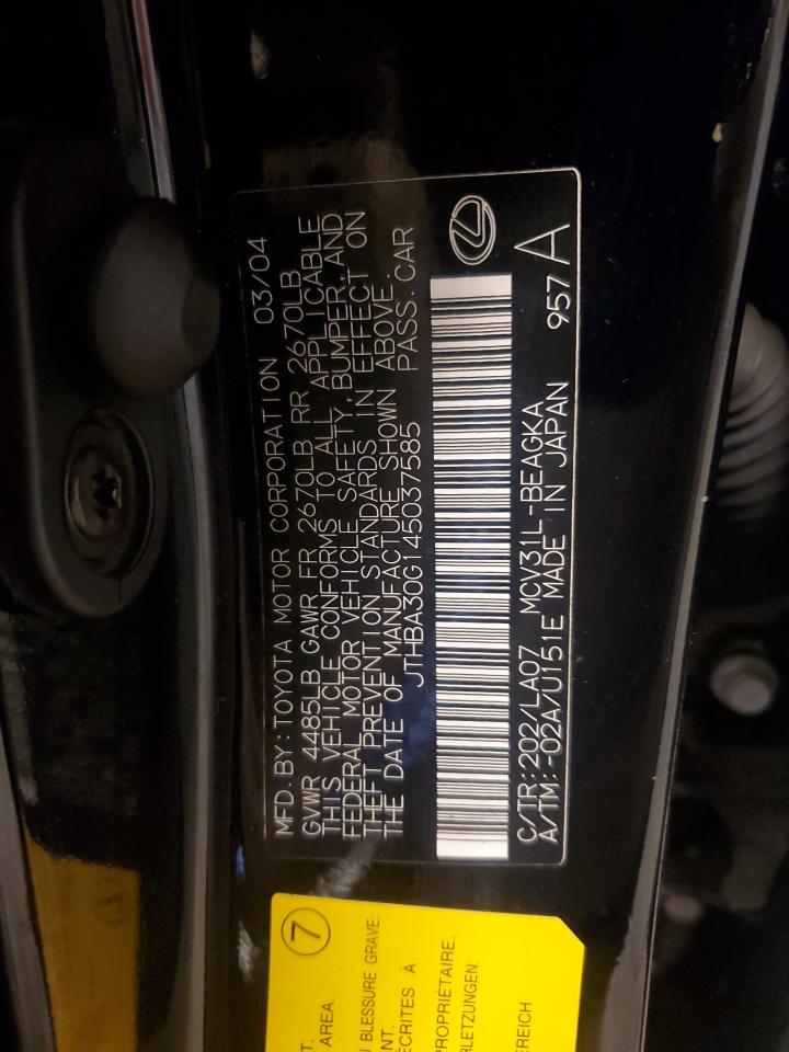 JTHBA30G145037585 2004 Lexus Es 330