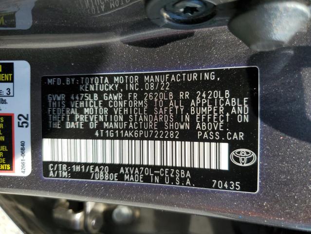 2023 TOYOTA CAMRY SE N 4T1G11AK6PU722282  62648104