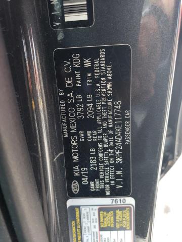 2019 Kia Forte Fe VIN: 3KPF24AD4KE117748 Lot: 61228154